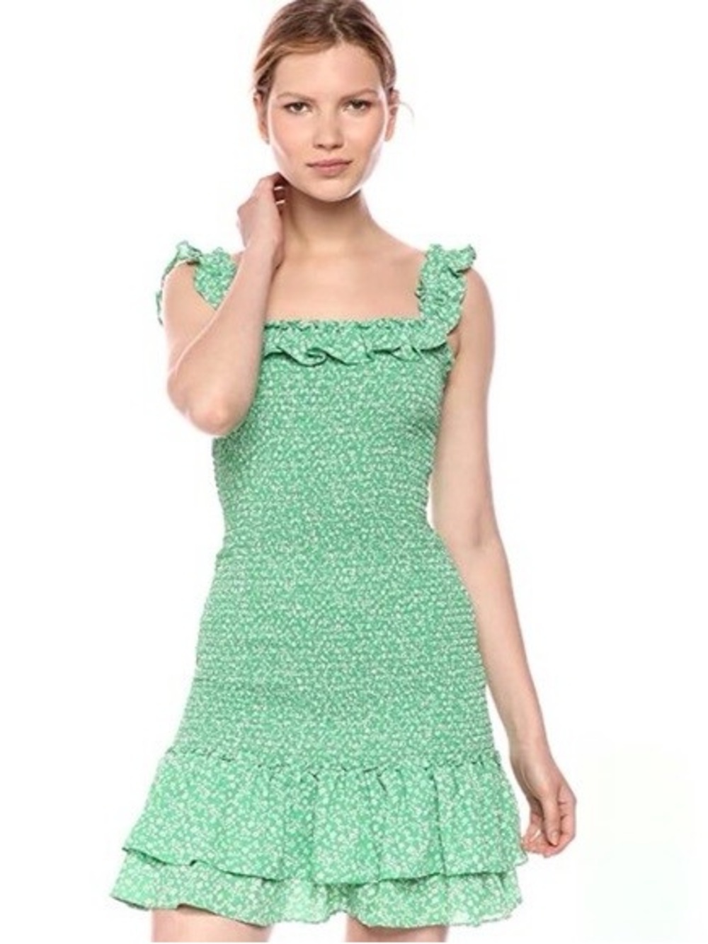 Likely Nina Dress in Green Floral Cottagecore Size 0